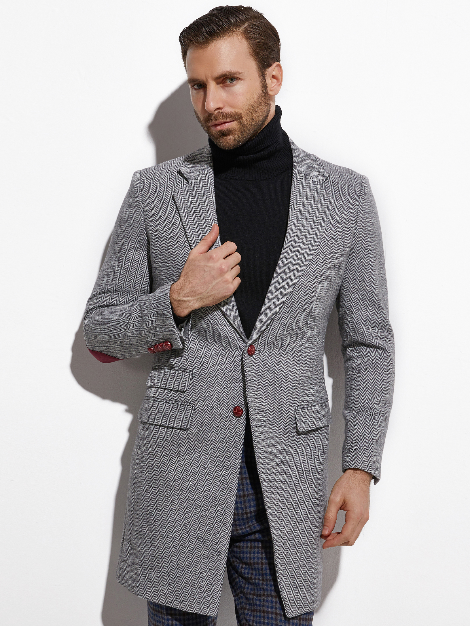 2026 Medium Length Spring Autu - огляд і ціна Wool Coat Peacoat