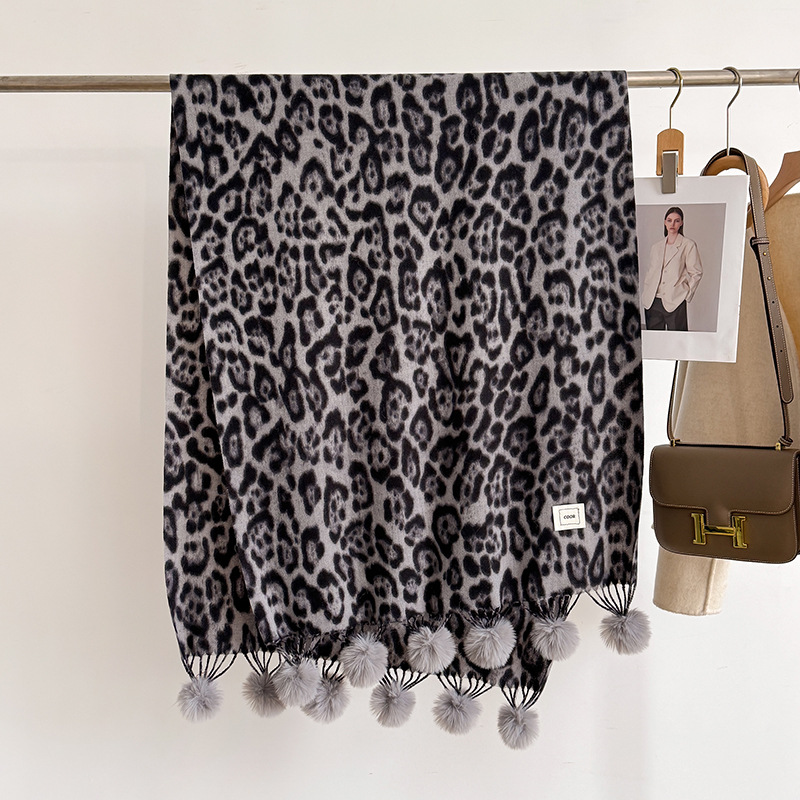 New Luxury Winter Leopard Two- - огляд і ціна Shawl Wrap Winter