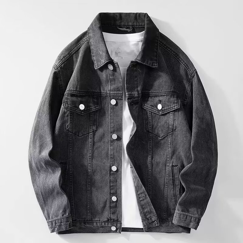 Denim Jacket Men  Single Breas - огляд і ціна Down Jacket Packable