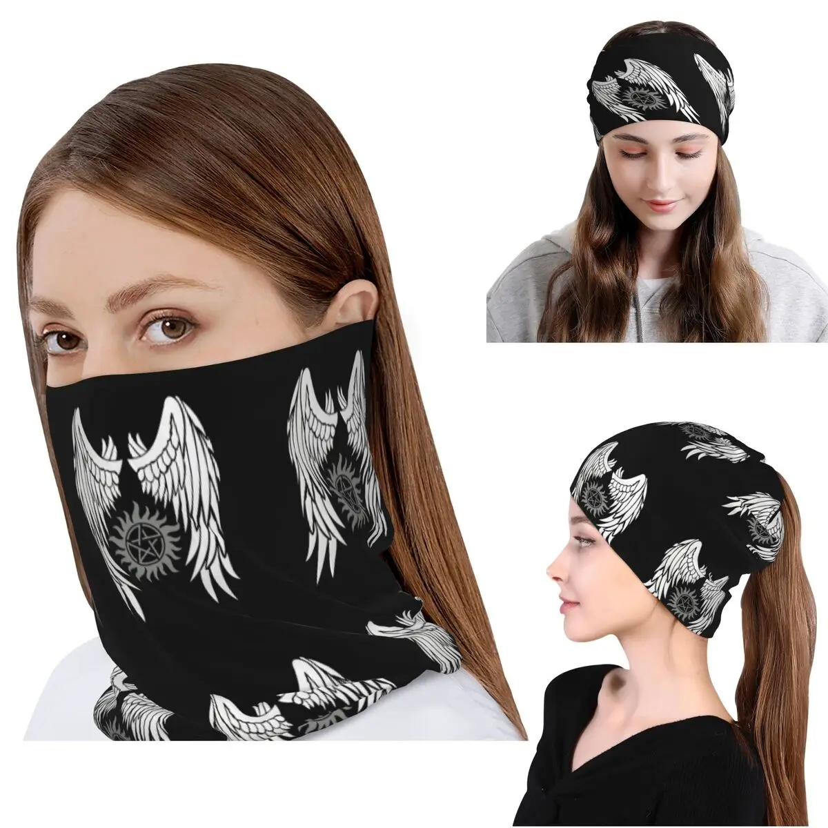 Supernatural Wings And Logo Ba - огляд і ціна Knit Beanie Hat Warm