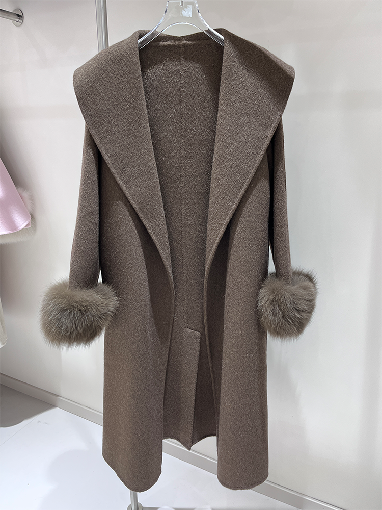 2025 New Wool Coat With Real F - огляд і ціна Wool Coat Peacoat