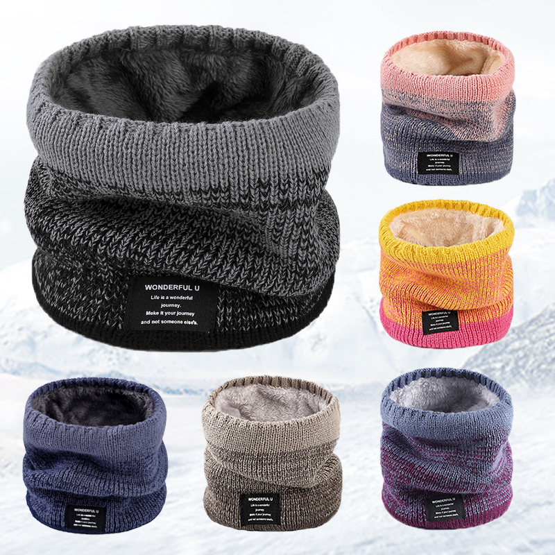 Winter Women Men's Knitted Gra - огляд і ціна Wool Scarf Men