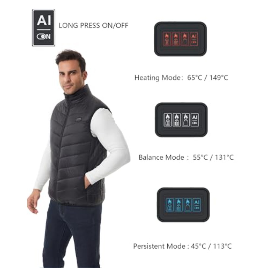 Heated Down Vest for and Wo wi - огляд і ціна Heated Vest Battery