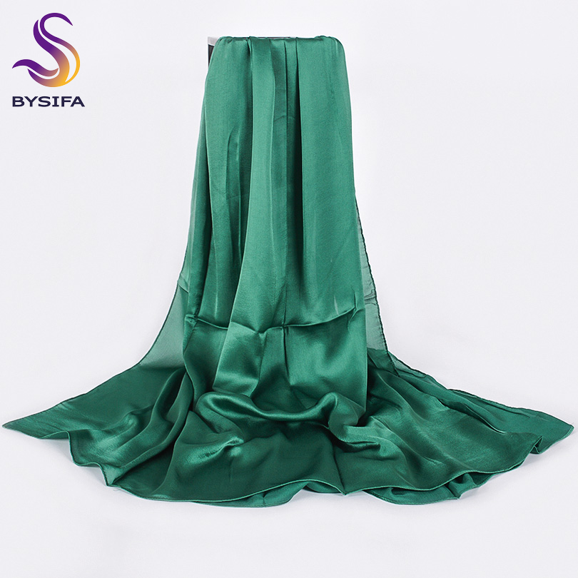 [BYSIFA] Solid Color Silk Scar - огляд і ціна Shawl Wrap Winter