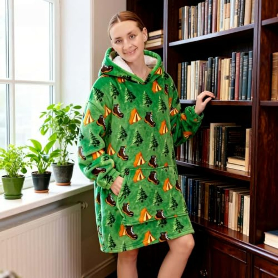 Wearable Blanket Hoodie for Ad - огляд і ціна Sherpa Hoodie Fleece