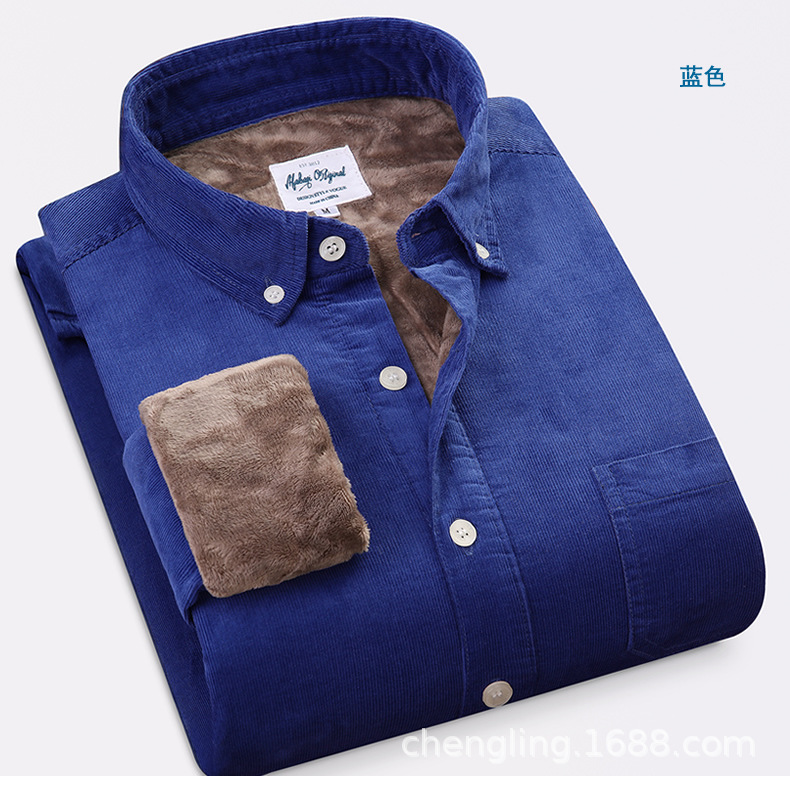 Corduroy Warm Shirts Cotton Pl - огляд і ціна Flannel Shirt Lined