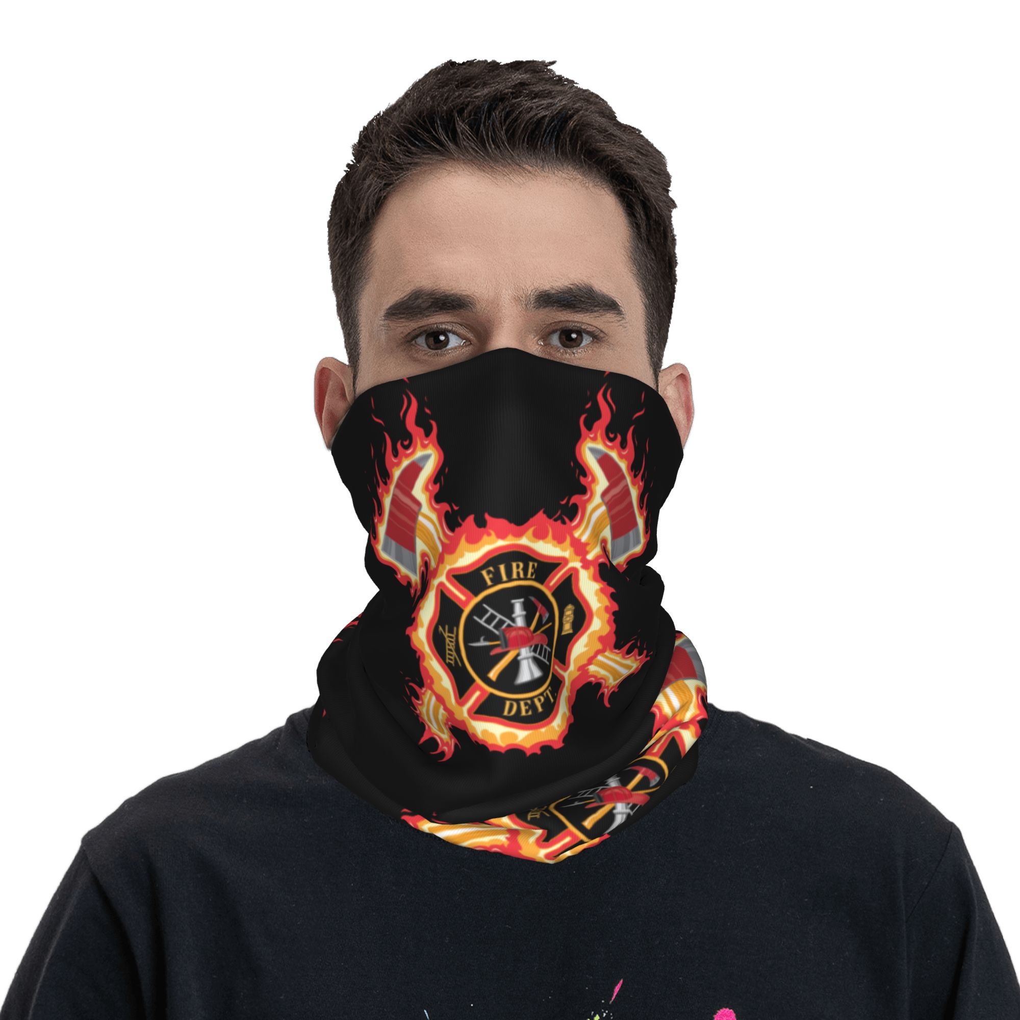 Custom Firefighter Cross Banda - огляд і ціна Neck Gaiter Fleece