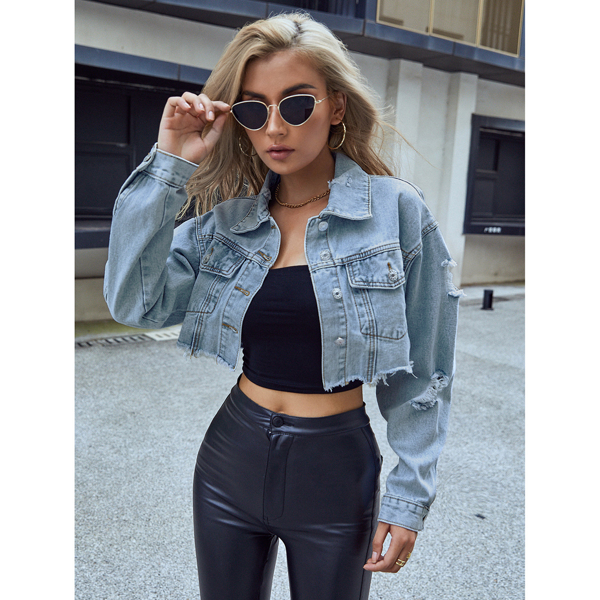 Women Denim Coats Solid Short  - огляд і ціна Down Jacket Packable