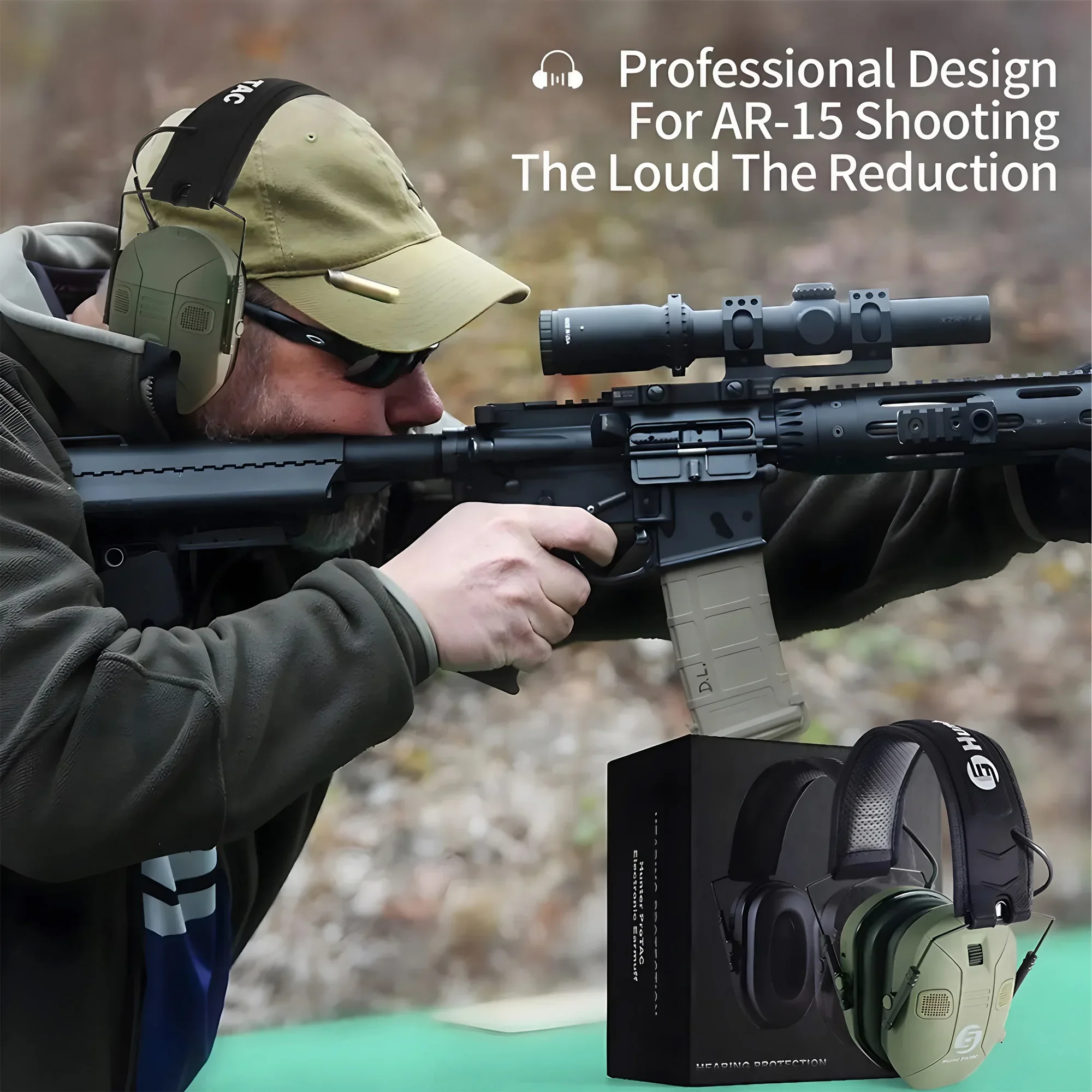 Foldable Tactical Electronic E - огляд і ціна Earmuffs Foldable