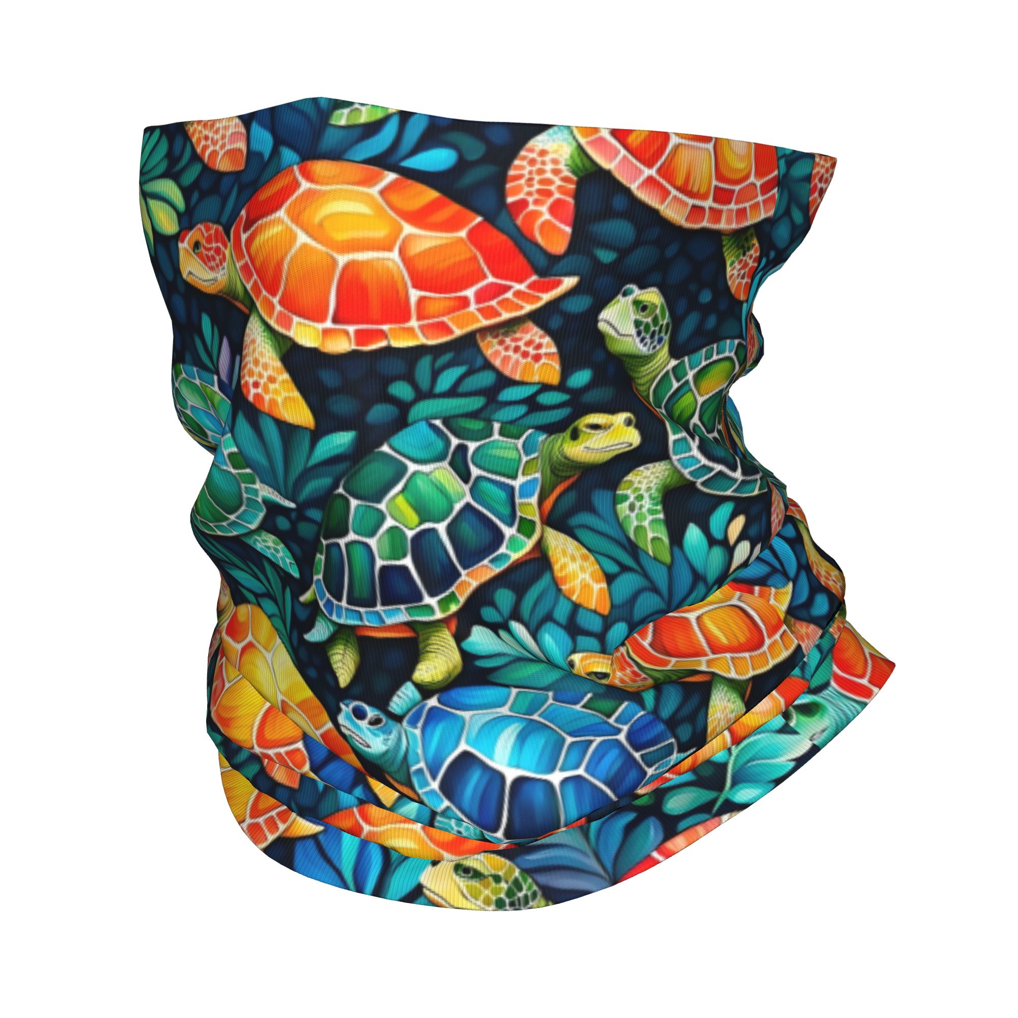 Custom Funny Colorful Sea Turt - огляд і ціна Neck Gaiter Fleece