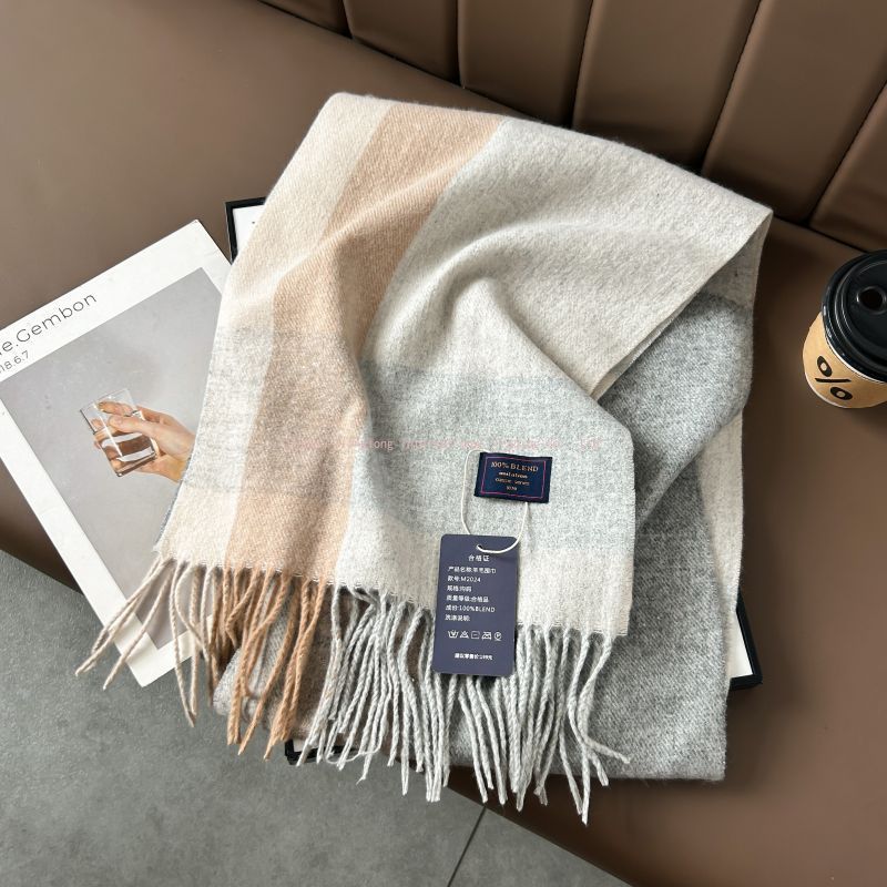 Autumn and winter classic chec - огляд і ціна Wool Scarf Men