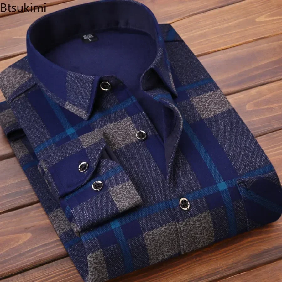 2024 Men's Winter Warm Long Sl - огляд і ціна Flannel Shirt Lined