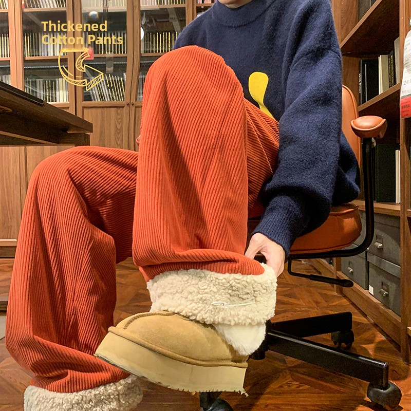 Men's Thickened Fleece Lined C - огляд і ціна Corduroy Pant Warm