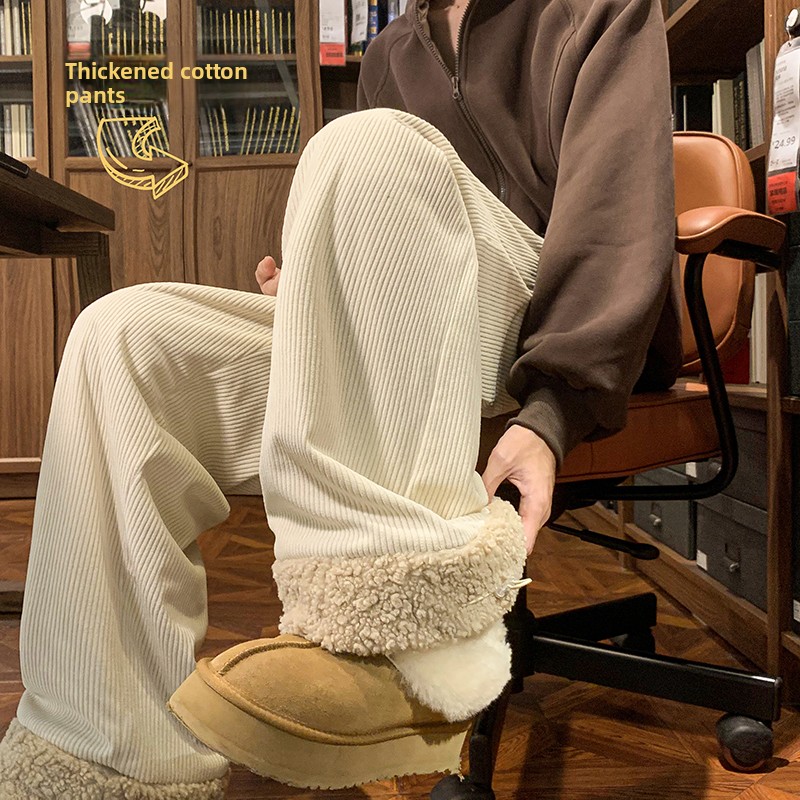 Men's Thickened Fleece Lined C - огляд і ціна Corduroy Pant Warm