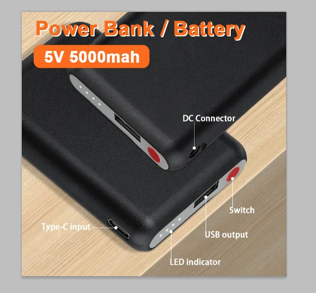 Power Bank  5V 5000mAh Heated  - огляд і ціна Heated Vest Battery