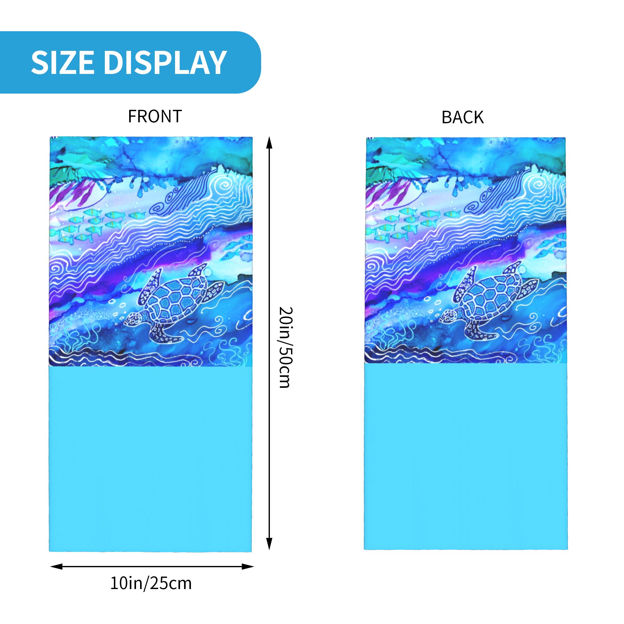 Custom Ocean Turtle Dive Winte - огляд і ціна Neck Gaiter Fleece