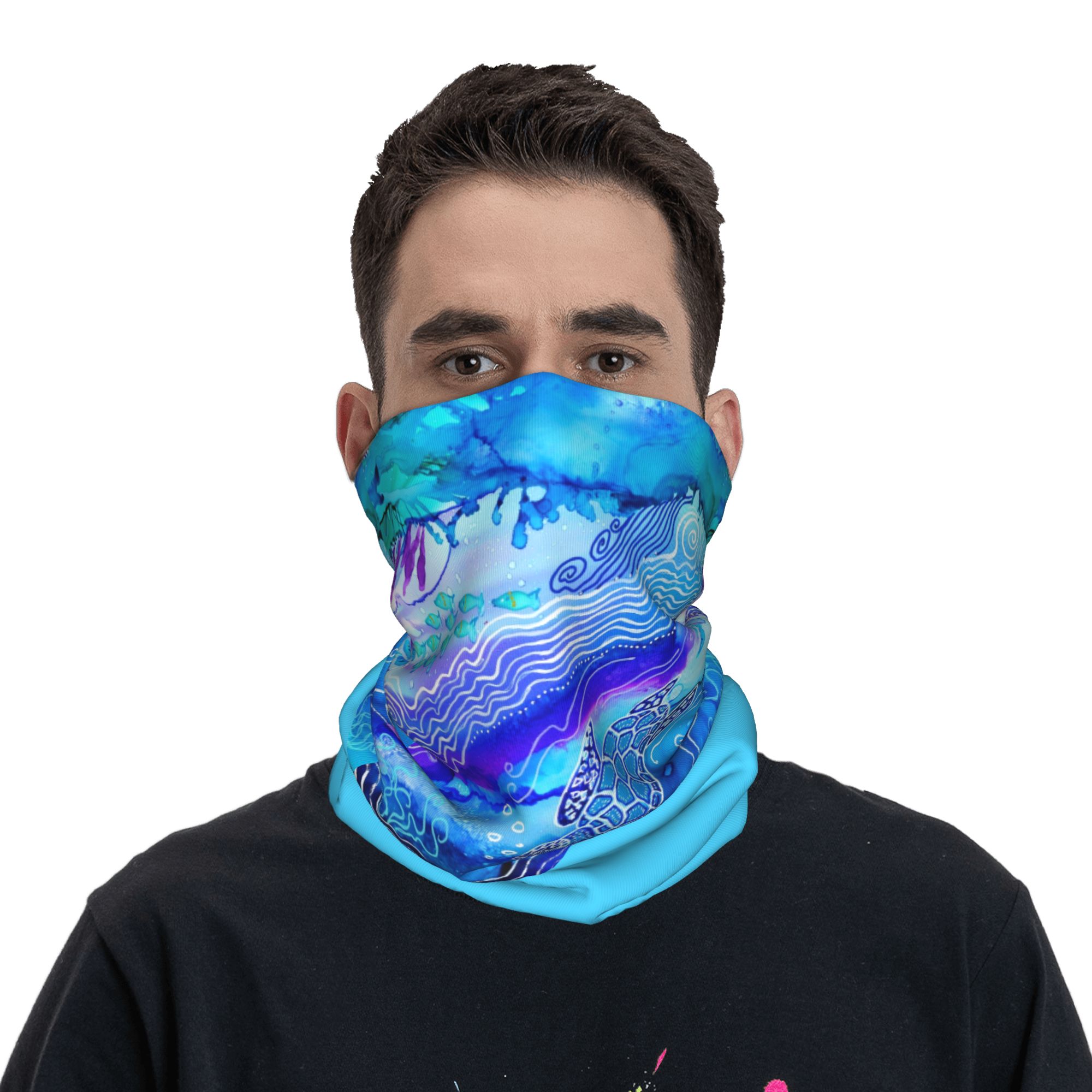 Custom Ocean Turtle Dive Winte - огляд і ціна Neck Gaiter Fleece
