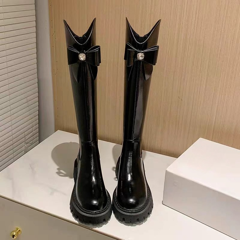 Round Toe Leather Rhinestone W - огляд і ціна Waterproof Winter Boot