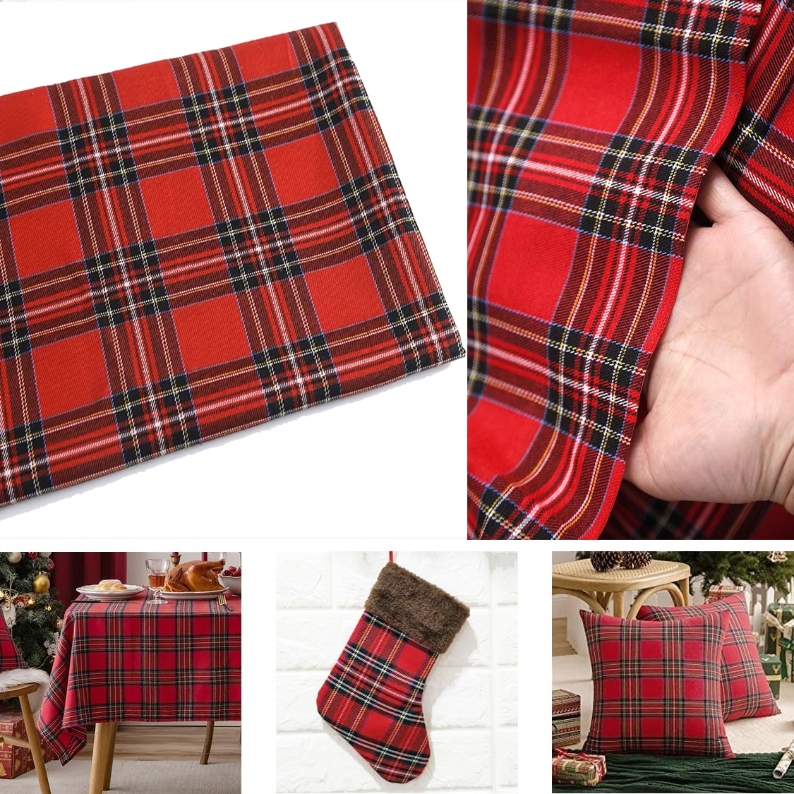 Christmas Plaid Fabric for DIY - огляд і ціна Flannel Shirt Lined