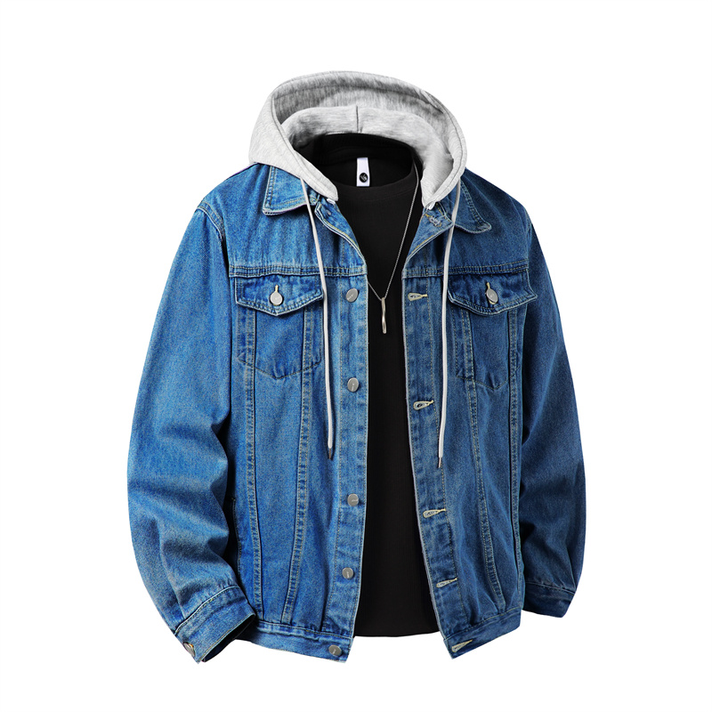 Men Hooded Denim Jacket Men St - огляд і ціна Down Jacket Packable