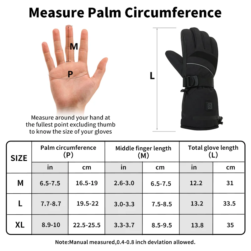 USB Rechargeable Heated Motorc - огляд і ціна Touch Screen Gloves